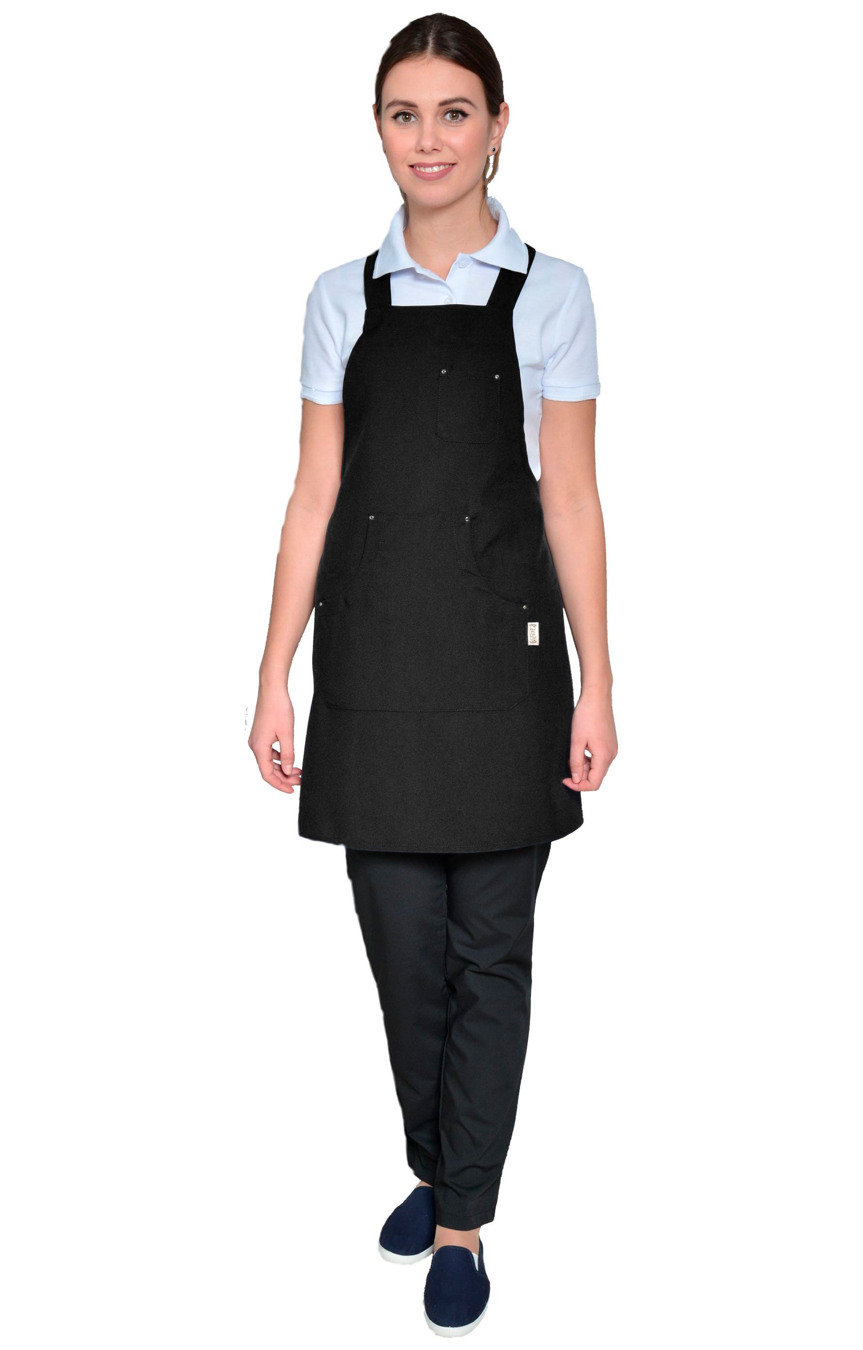 60707 Фартук с нагрудником black (черный) IRMA  Одежда для официантов  размер  - Вид №4