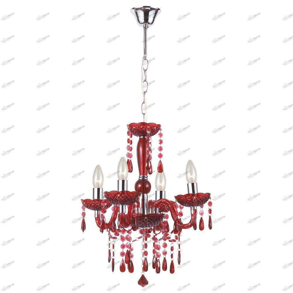 Подвесная люстра Globo Cuimbra 63111-4 GLOBO CUIMBRA 107973 Красный Ceramica Globo 