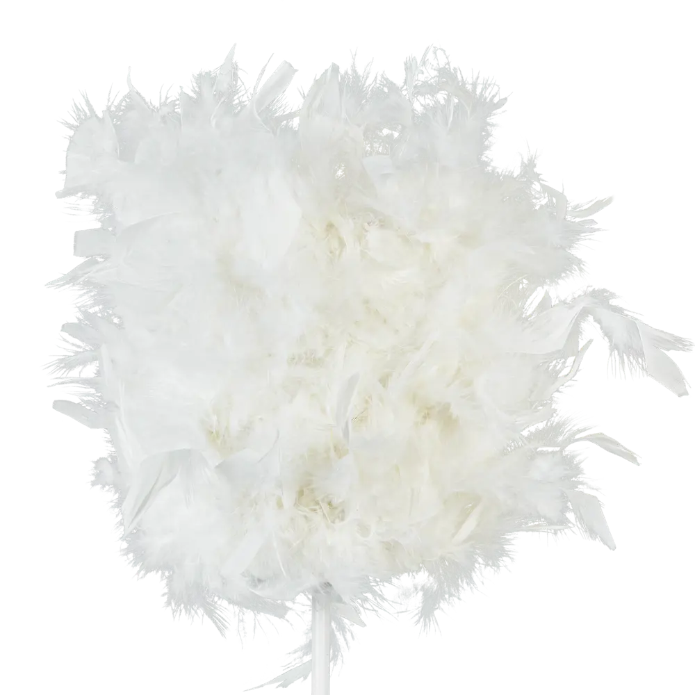 Лампа настольная Tendenza TZ-LL015 с перьями под лампу с выключателем цвет белый STLM-2143578 - Вид №3