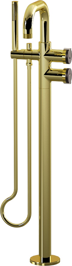 E-11557-R1GM-L1BNi-PB Смеситель напольный отдельностоящий (внешняя часть) GRAFF MOD+