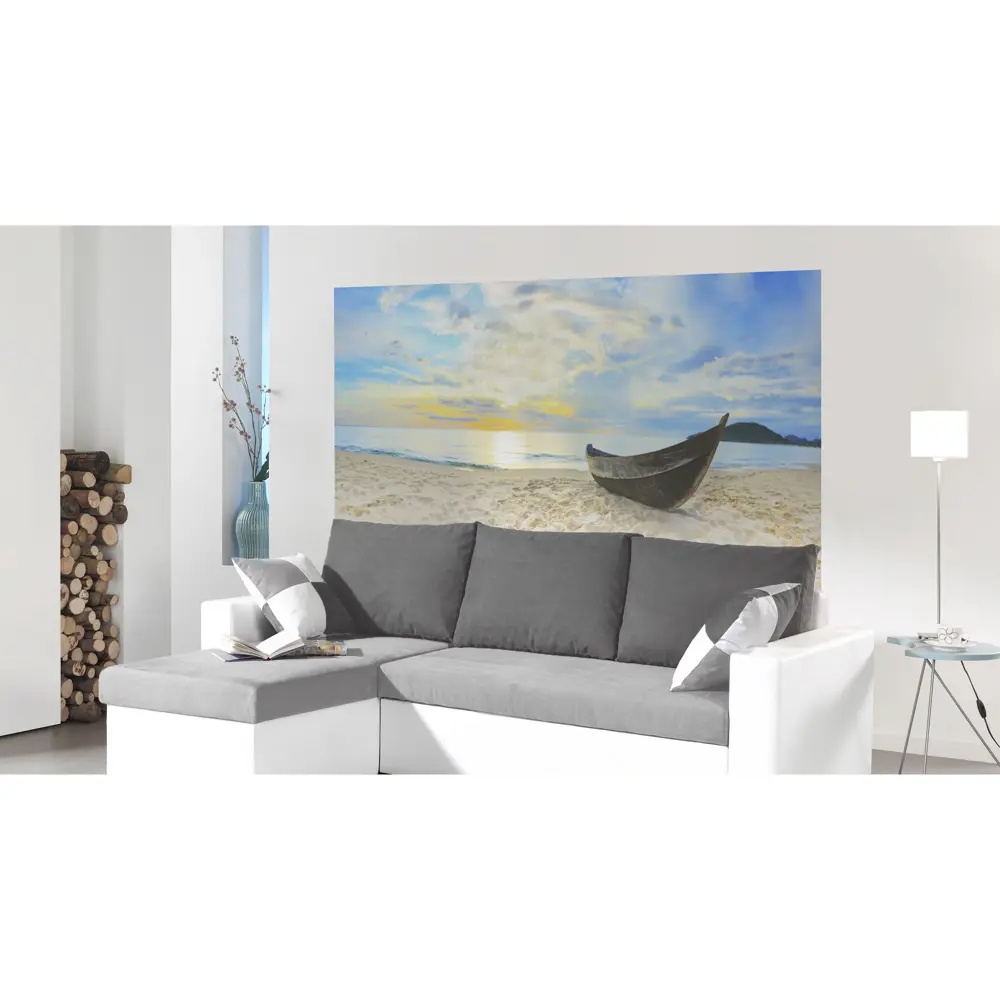 Фотообои флизелиновые Лодка 200x100 см 18059529 STLM-2091749 МОСКОВСКАЯ ОБОЙНАЯ ФАБРИКА Malex factory - Вид №1