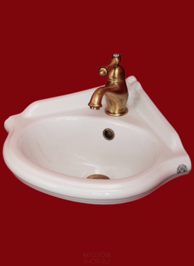 ML.IMP-25.358.bi Подвесная раковина настенная круглая Migliore  белая  - Вид №1