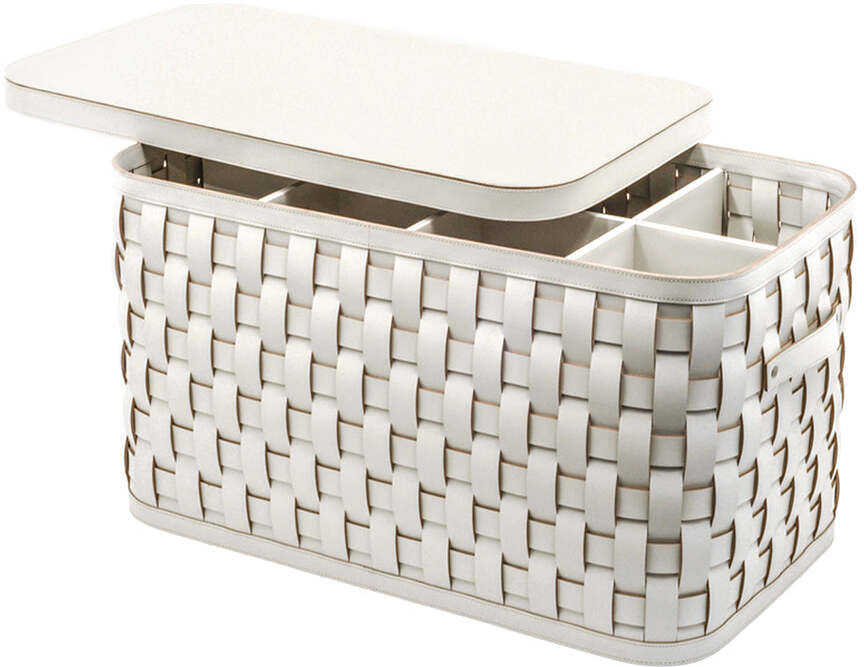 Корзина для обуви Demetra - 40X70XH40 см / регенерированная кожа_beau-синий