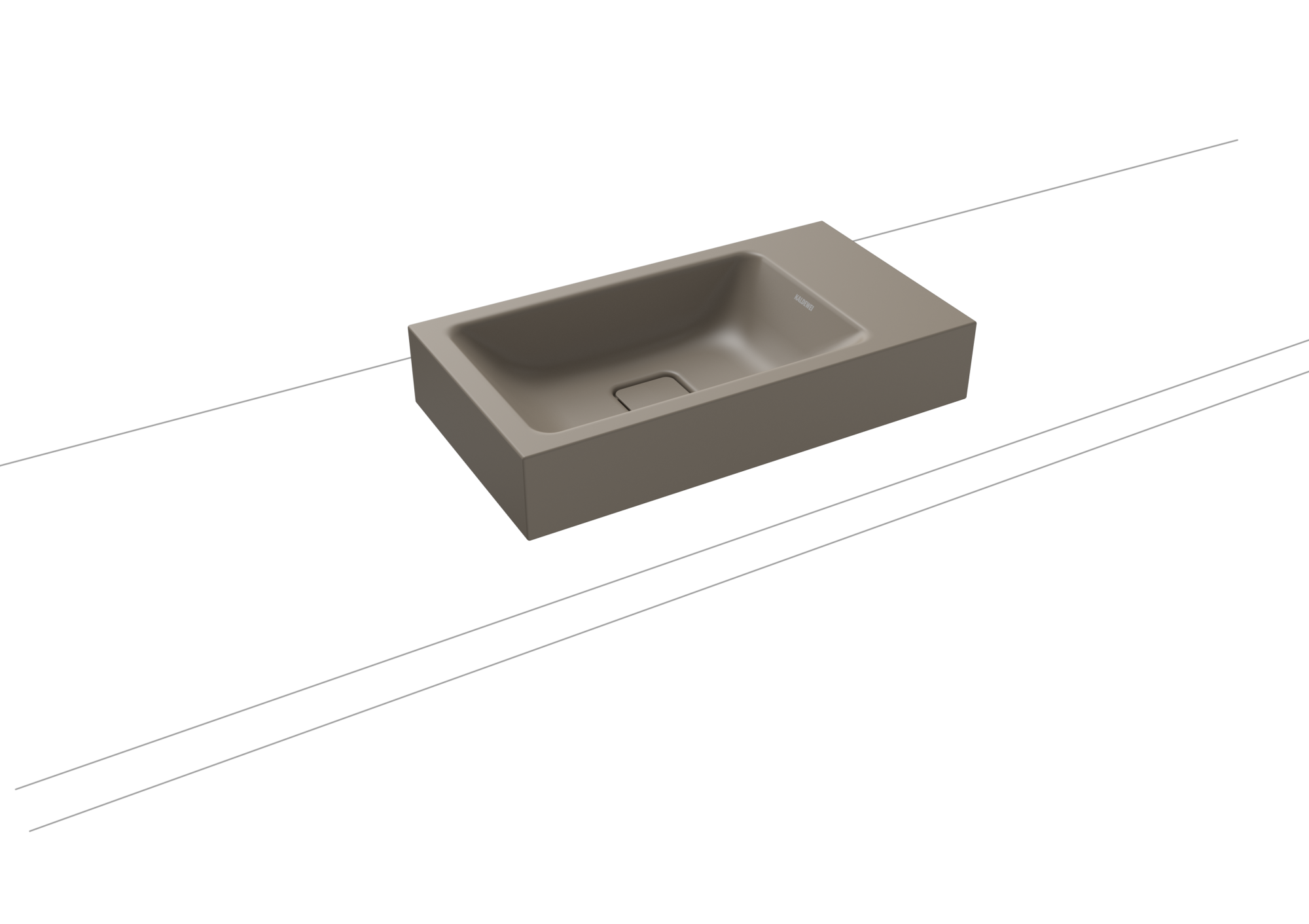Умывальник KALDEWEI Сталь эмалированная 3074 448 теплый серый 60 30743083448 