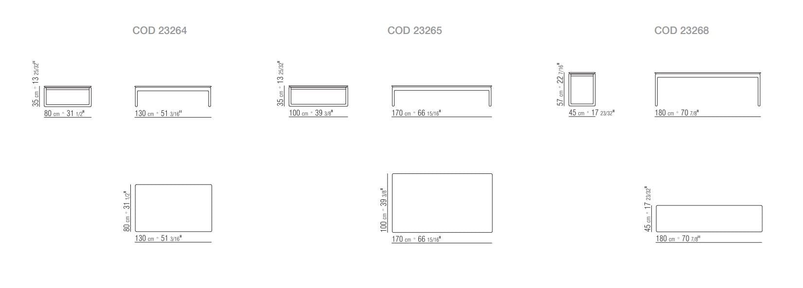 Деревянный прямоугольный журнальный столик с мраморной столешницей Flexform Brig ARCH-00029297 - Вид №3