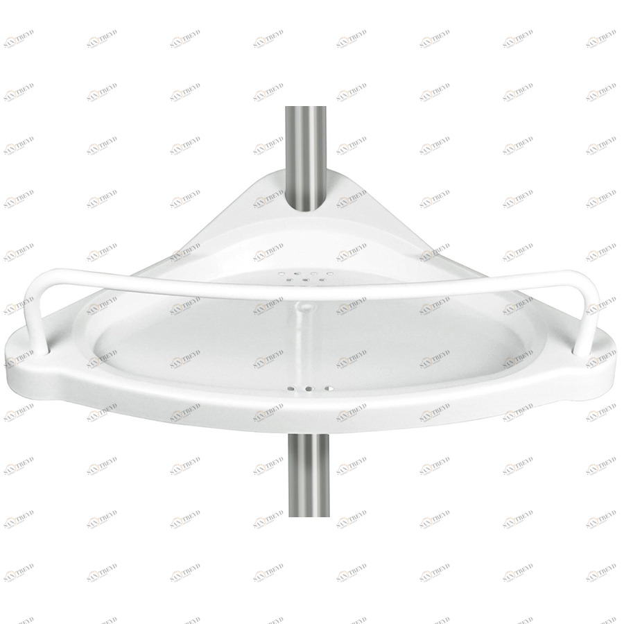 Телескопическая угловая полка в ванную STARDIS  253660 Серебро 