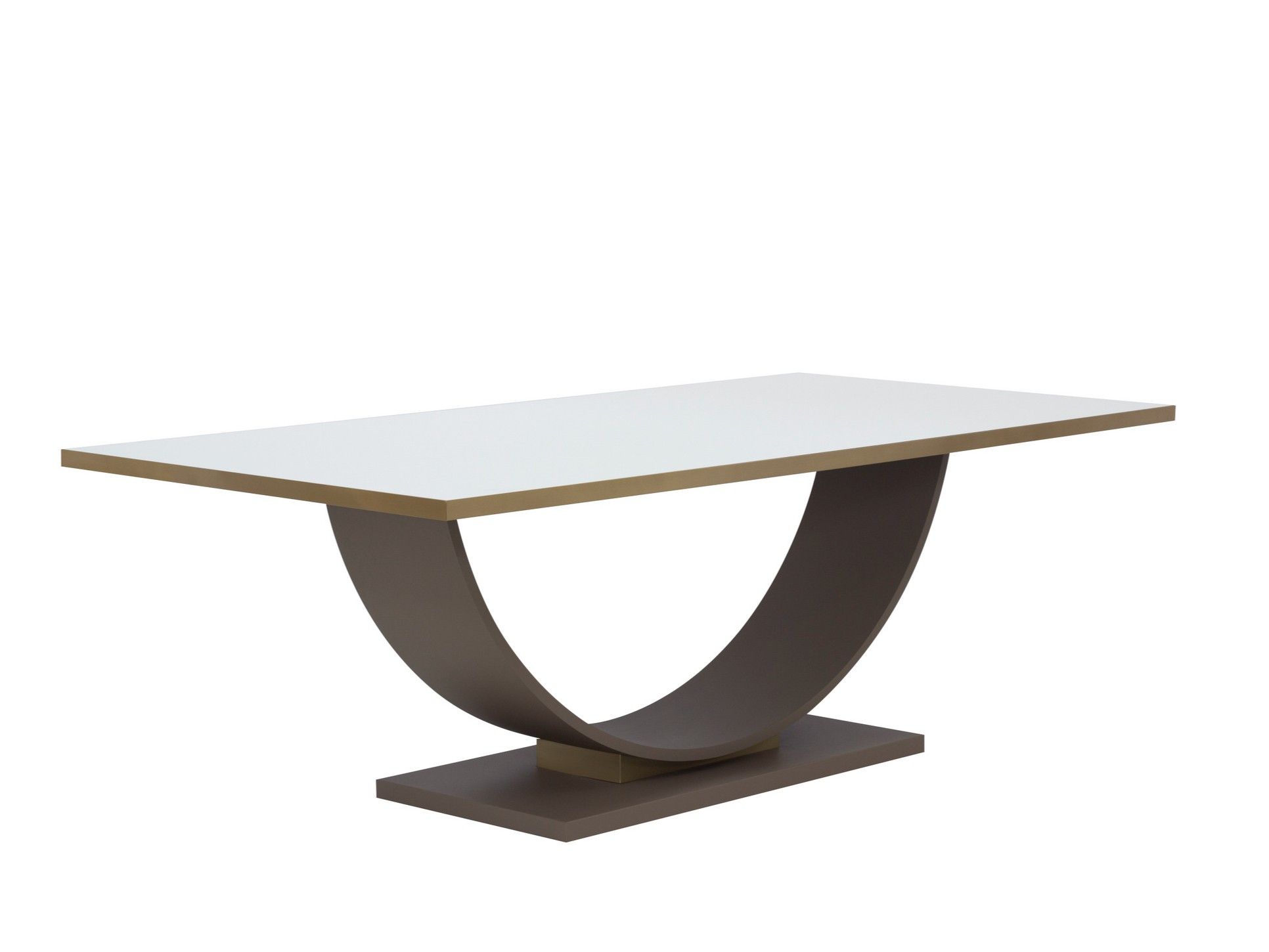 Прямоугольный стол со стальным основанием и ламинированным верхом ORO NERO Collection Ark ARCH-00022516 - Вид №1