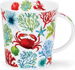 10672744 Dunoon Кружка Dunoon На дне морском.Ломонд 320мл, фарфор, красная Фарфор костяной