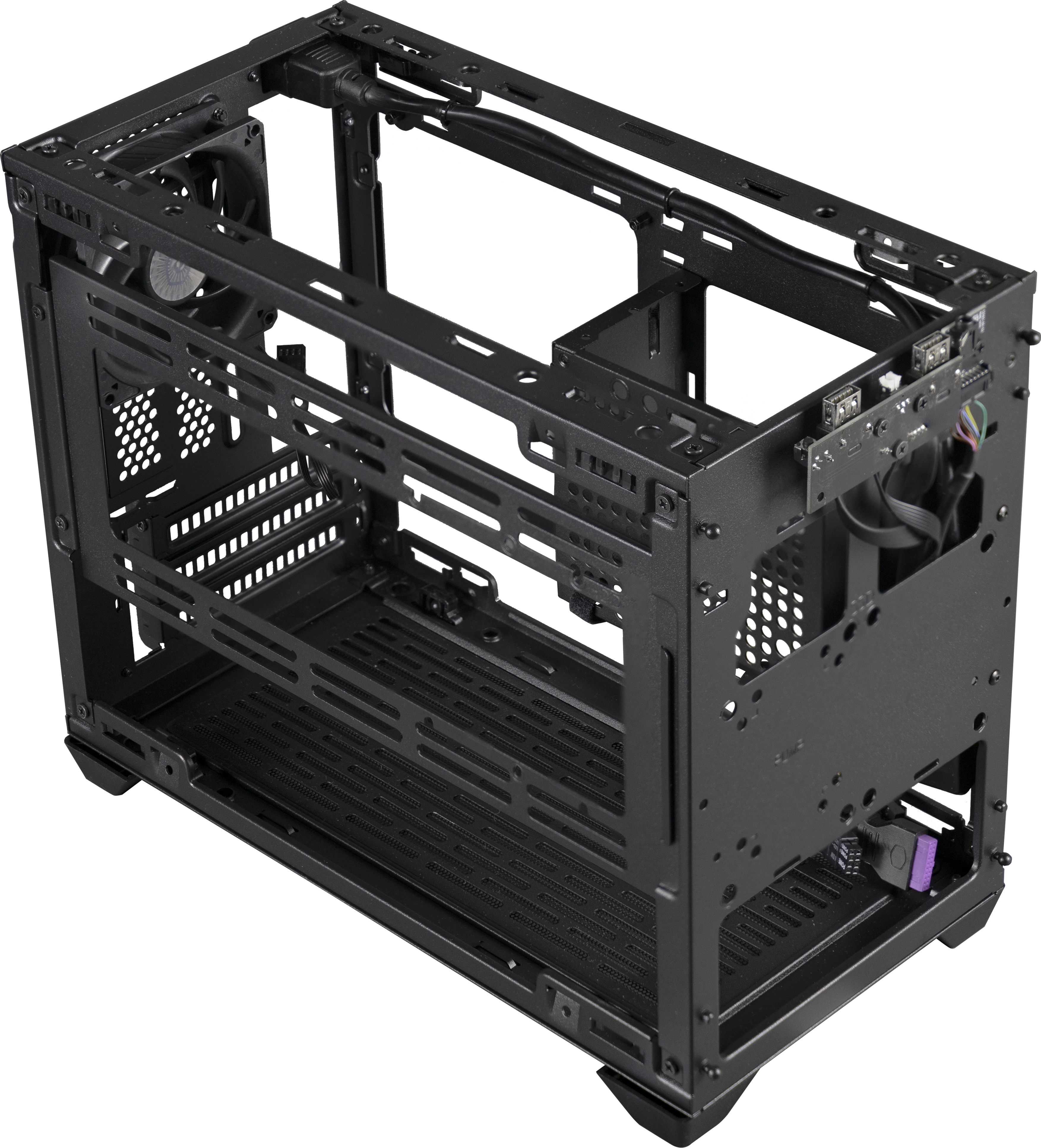 MCB-NR200-KNNN-S00 masterbox nr200, usb3.0x2, 1x92 fan, 1x120 fan, black, steel panel, w/o psu, mitx Cooler Master Cooler Master MasterBox Santreyd  - Вид №11