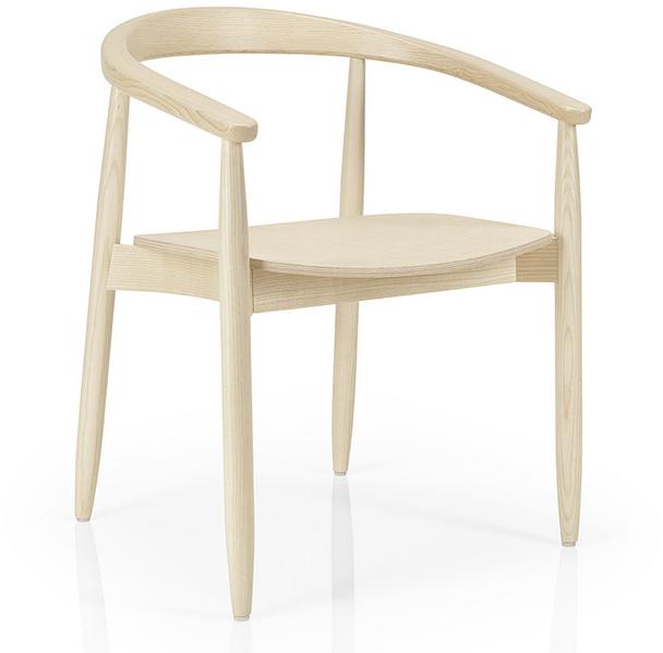 JMS Деревянный стул для ресторана с подлокотниками Joanna M951cww - Вид №1