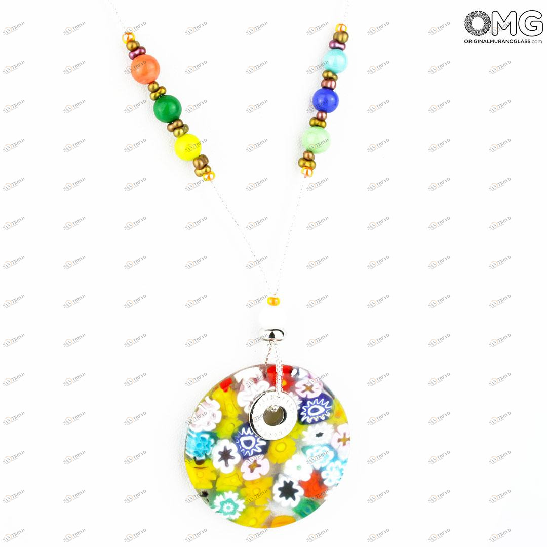 3313 ORIGINALMURANOGLASS Ожерелье с подвеской Велия - Original Murano Glass OMG 52 см 
