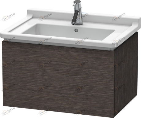 LC616407272 Тумбочка подвесная L-Cube #LC6164 670 x 469 мм Дуб брашированный, натуральный шпон Duravit