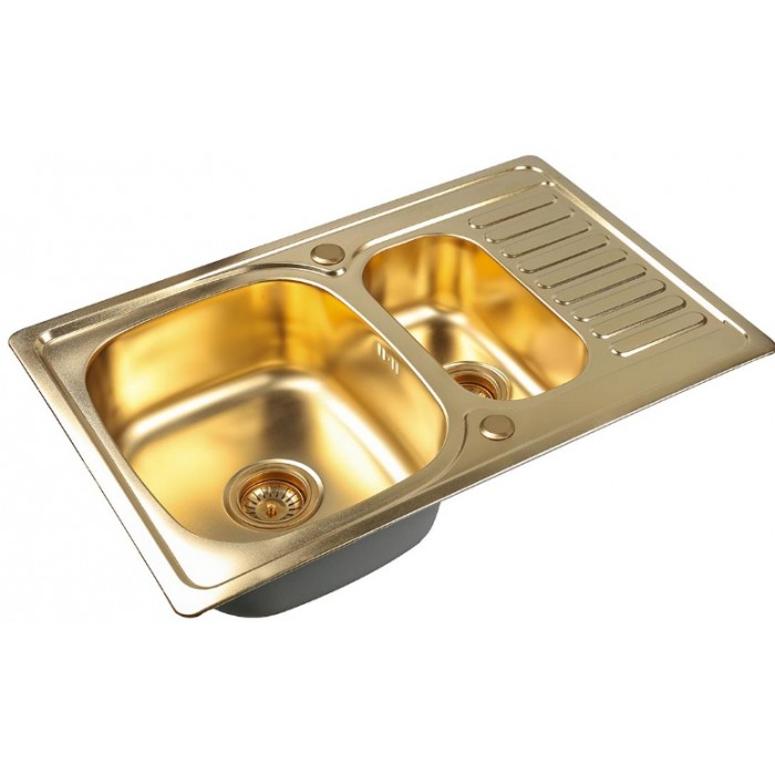Zorg SZR-78-2-50 bronze Мойка кухонная прямоугольная Zorg  - Вид №1