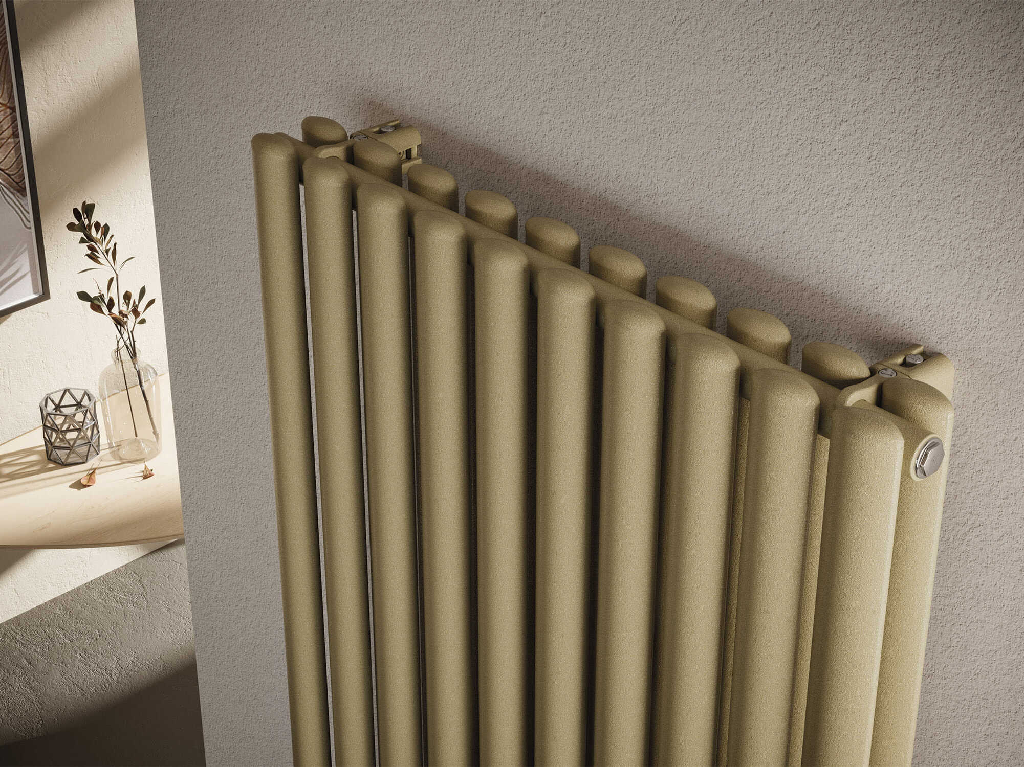 Вертикальный стальной мебельный радиатор с двойным рангом эллиптических трубчатых элементов Irsap Ellipsis ARCH-00066177 - Вид №1