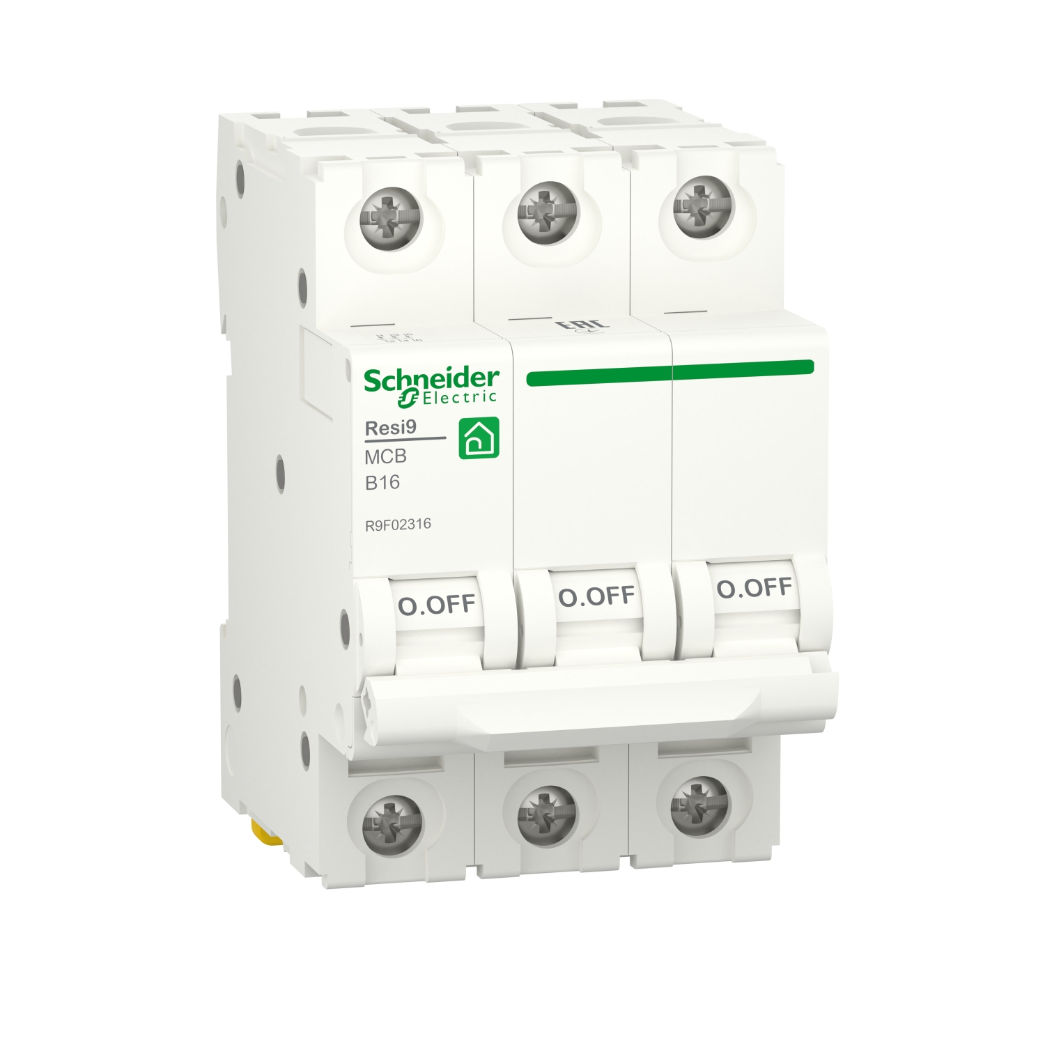 R9F02316 Автоматический выключатель 3P 16А (B) 6кА Schneider Electric Resi9 