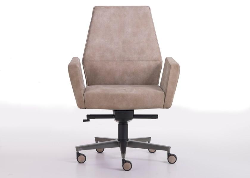 i 4 Mariani Кожаное кресло руководителя с подлокотниками на колесиках со средней спинкой Kefa sun-id-1465604 - Вид №6
