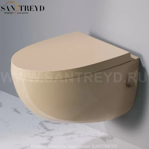 S511.110 Подвесной унитаз настенный Бежевый A. e T. Italia OVAL Италия