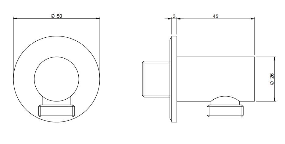 Набор для душа из латуни с душем и ручным душем Rubinetterie Treemme Aurelia ARCH-00051005 - Вид №4