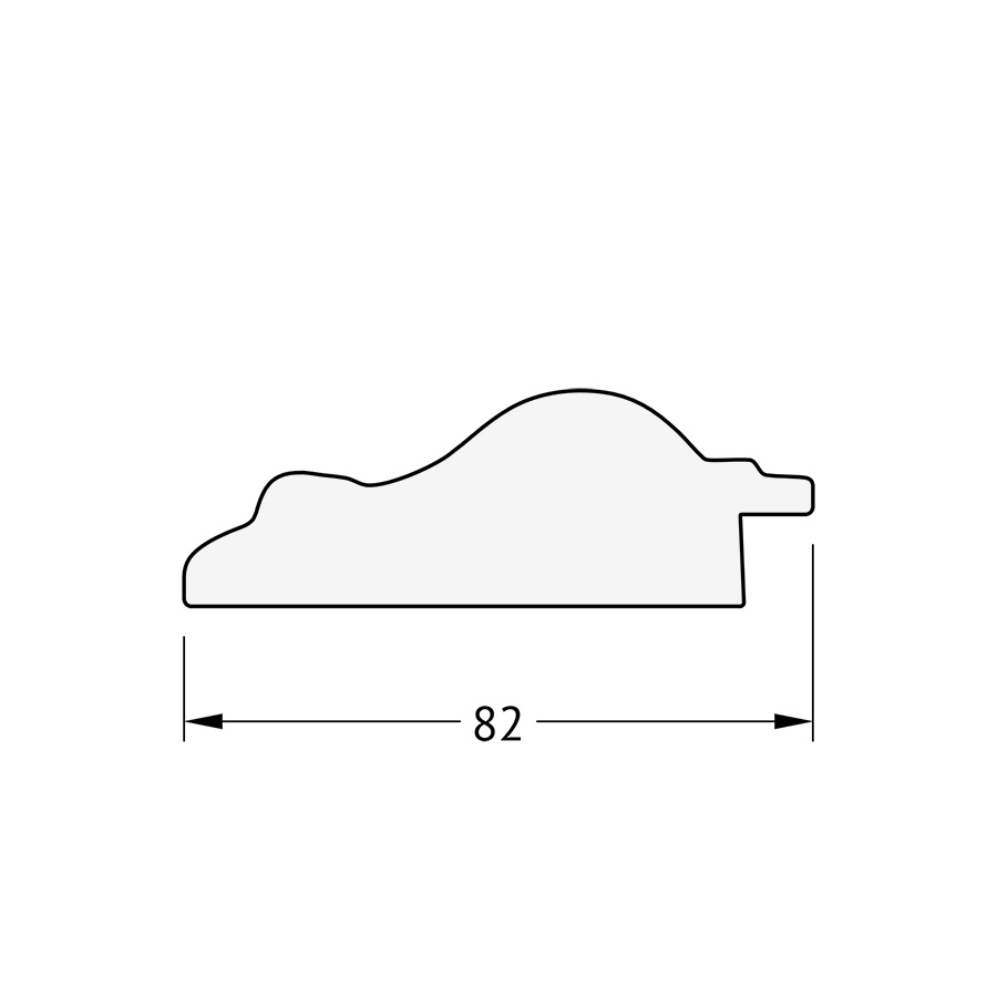 BY 6110 Зеркало напольное с фацетом в багетной раме - старый гипс 82 mm EVOFORM Exclusive floor - Вид №4