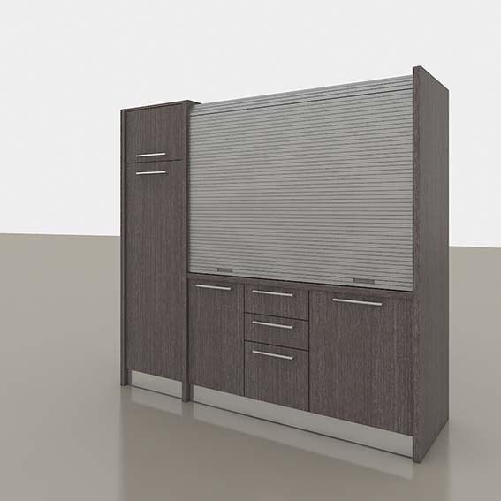 Mobilspazio Выдвижная деревянная мини-кухня Zeus K120 - Вид №5