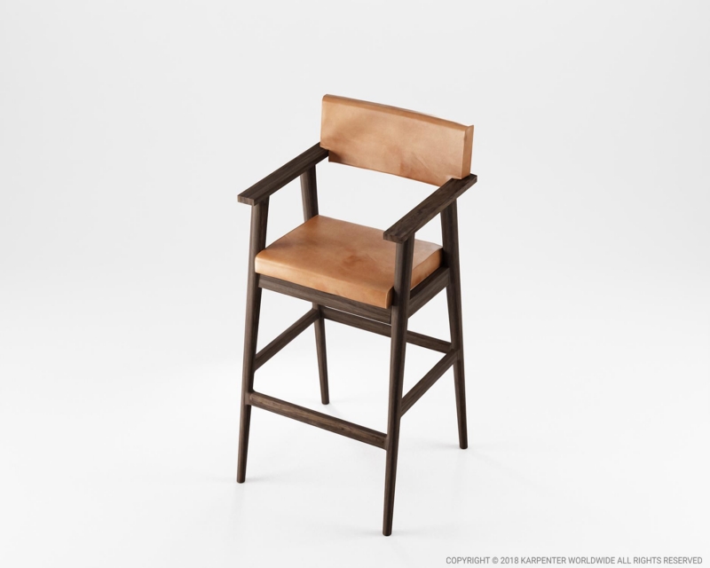 510_1118 Подлокотник барный с кожей Karpenter  - Вид №1