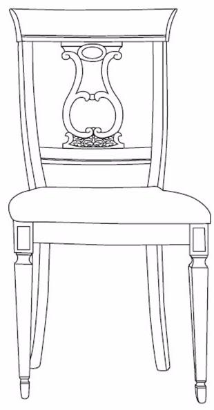 Arvestyle Стул из массива дерева с открытой спинкой Positano Ks-ps02 - Вид №3