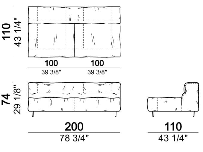 Секционный кожаный диван Arketipo CRAZY DIAMOND ARCH-00133462 - Вид №42