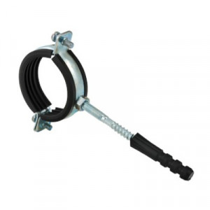 RUS.833.04 Кронштейн для труб стальной с резиновым уплотнением Valtec 1/2", 20–24 мм