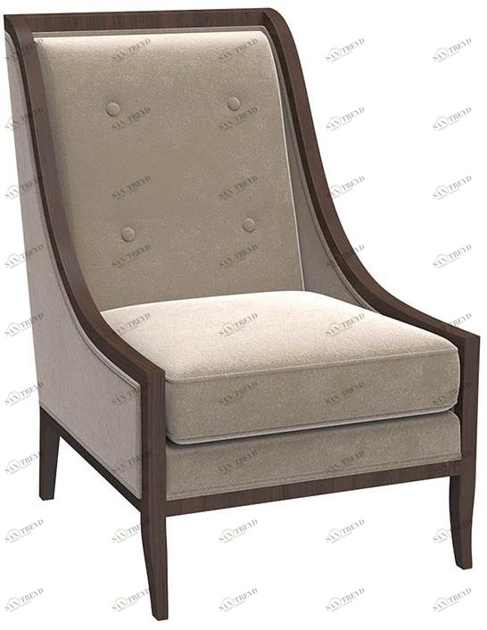 2434 Кресло Модерн Серебряный Дождь R-HOME 4017231H_GSD