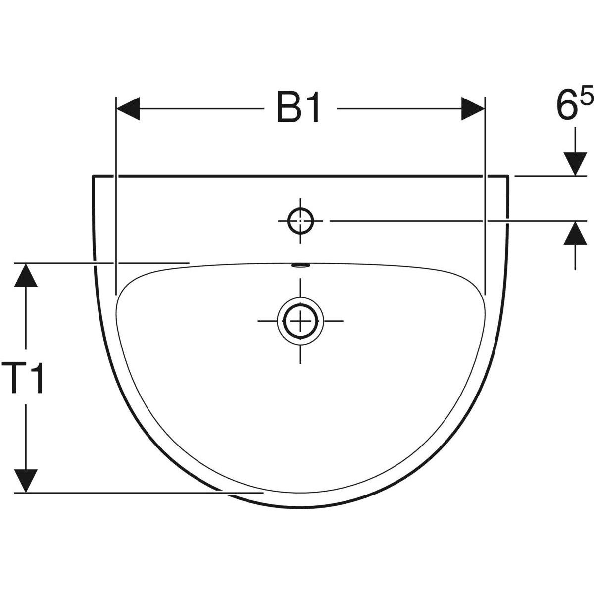 Стеклянная раковина с переливом Geberit Selnova ARCH-00098173 - Вид №3