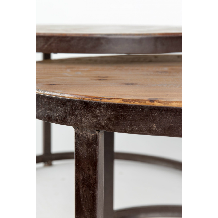 Набор столов кофейных Jack, 2 шт White Label Living 2300116 - Вид №4