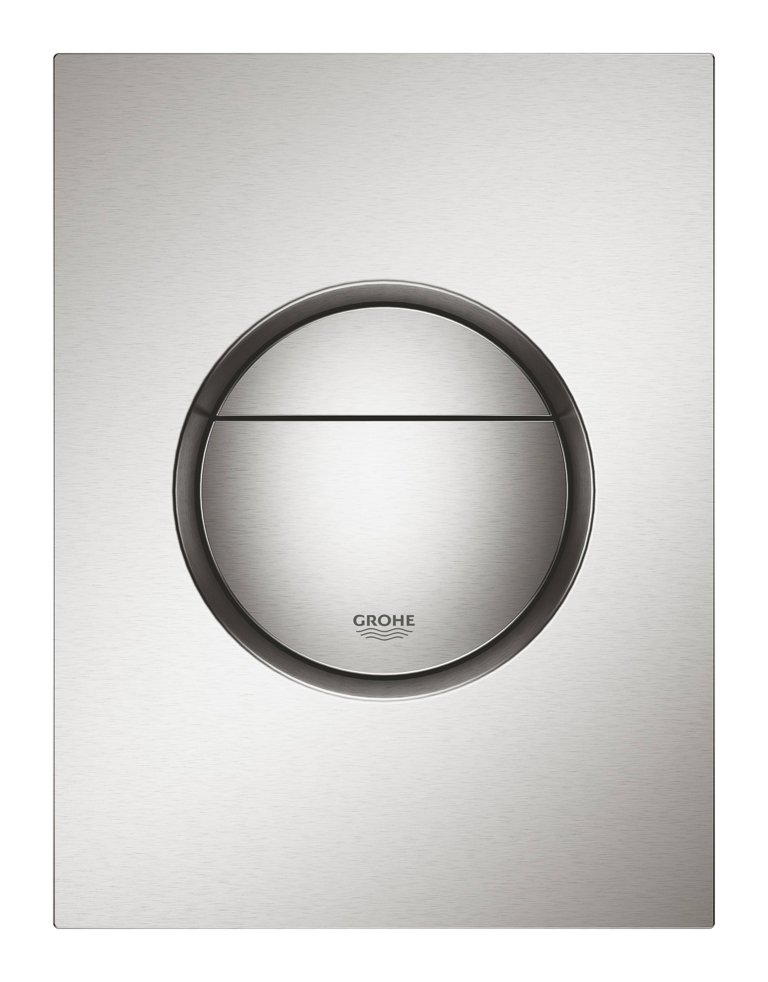 Панель смыва для унитаза GROHE Nova Cosmopolitan, размер S, суперсталь (37601DC0) - Вид №1