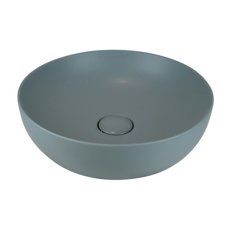 L615T0R0V0116 Раковина накладная ELITE ROUND M 450х450х140 мм без перелива Серый матовый AeT ITALIA