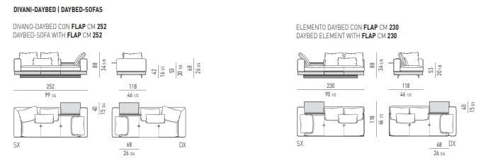 Ткань диван Minotti Коннери ARCH-00140023 - Вид №30
