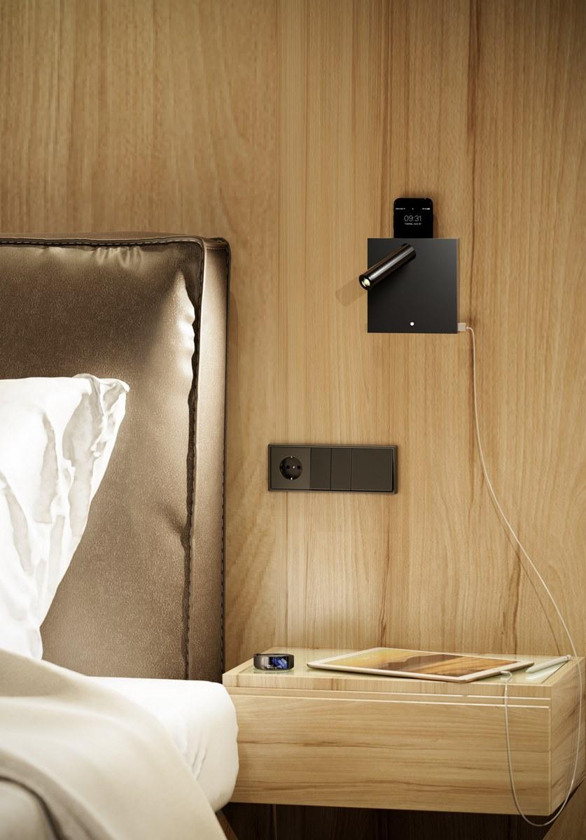 BENEITO FAURE Регулируемый настенный светильник из алюминия с usb sun-id-1514086 - Вид №2