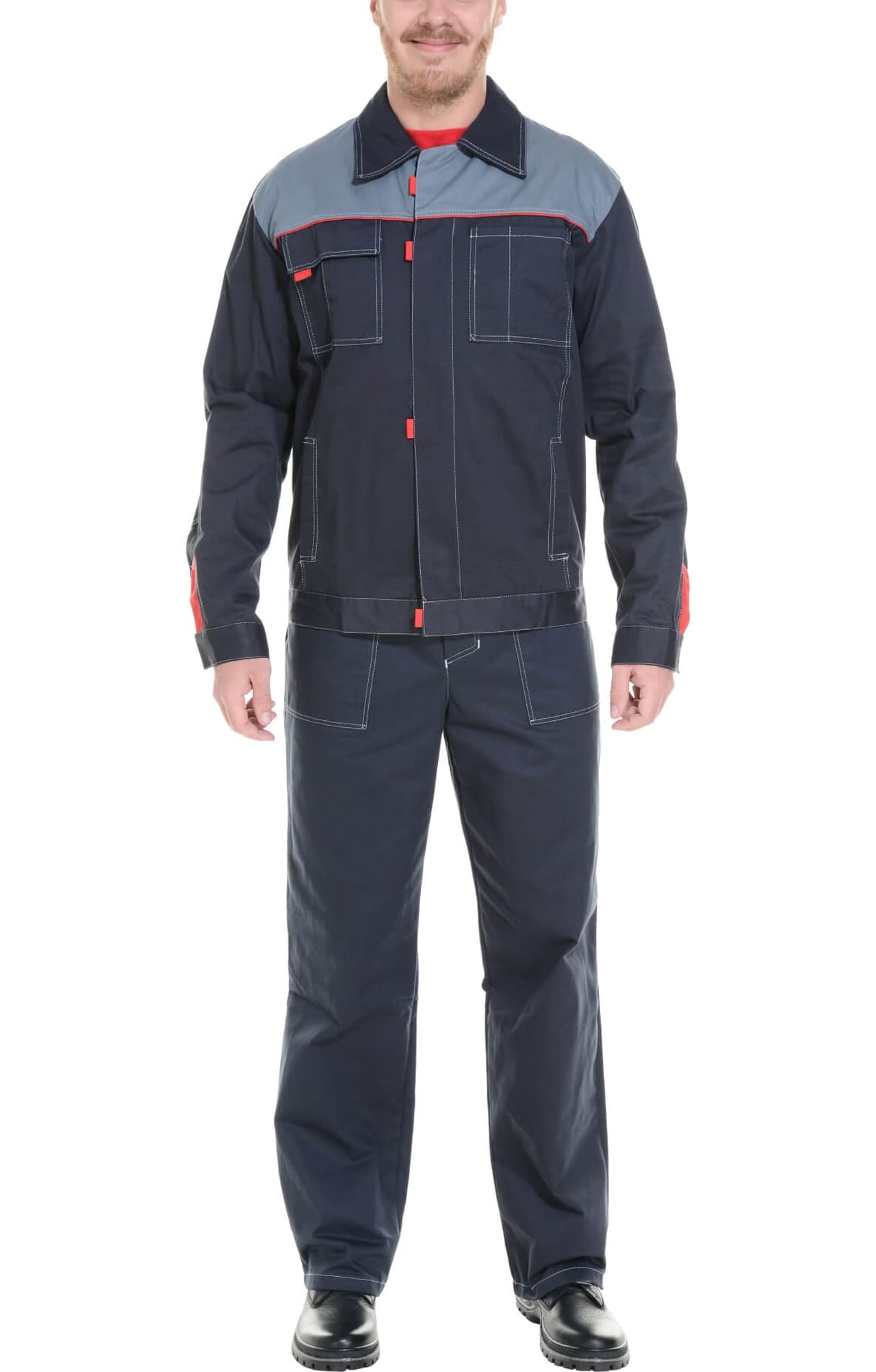 69264 Костюм "Профи" темно-серый  Летняя спецодежда  размер 52-54/182-188  - Вид №16