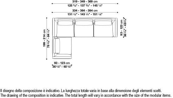 B&B Italia Модульный угловой диван из ткани Richard sun-id-1472345 - Вид №96