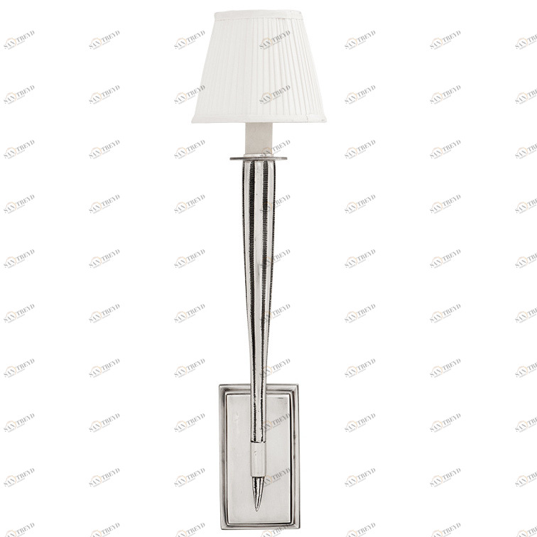 Бра настенное бело-серебристое Mayflower Single108076 EICHHOLTZ  00-3879455 Белый;серебро 