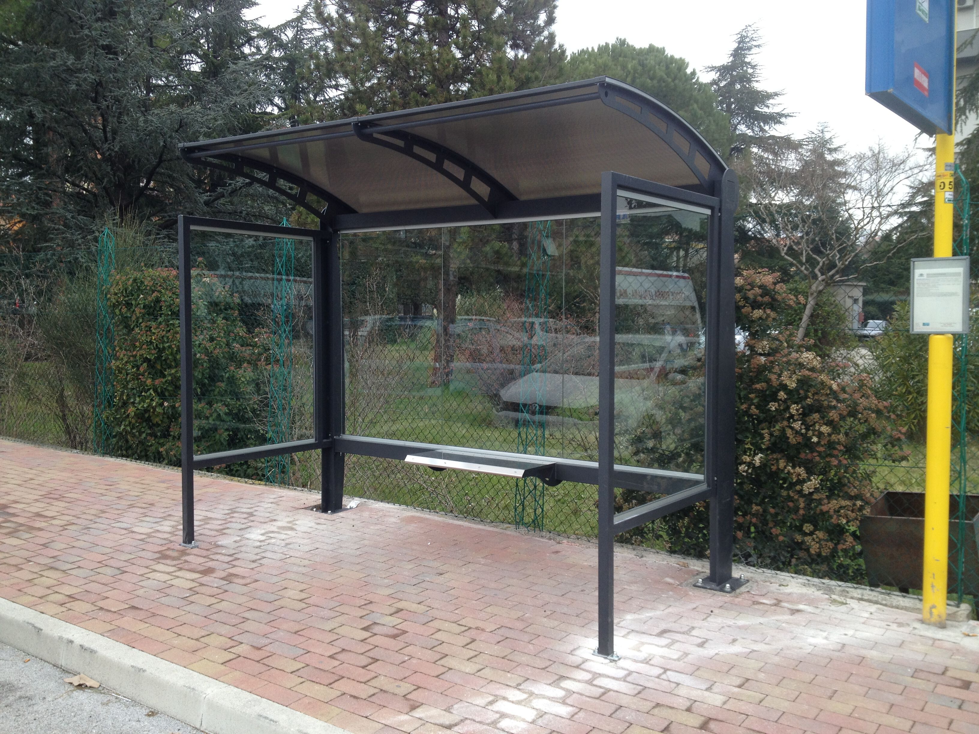 Стальной и стеклянный навес для автобусной остановки Studio Città LIGHT ARCH-00093184 - Вид №4