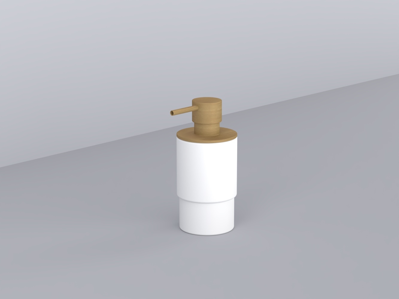 ACDI-BZ дозатор LivingTec (стакан-подставка белая, рукоятка в отделке) cielo Аксессуары Ceramica Cielo