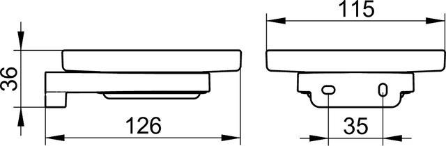12755019000 Полочка для мыла KEUCO Collection Moll - Вид №2