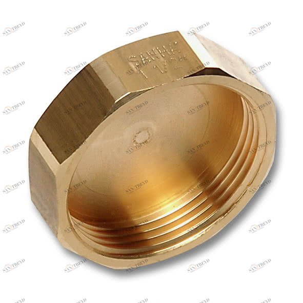 27611R SANHA 761 соед.для шлангов, латунь, заглушка 1 мм 