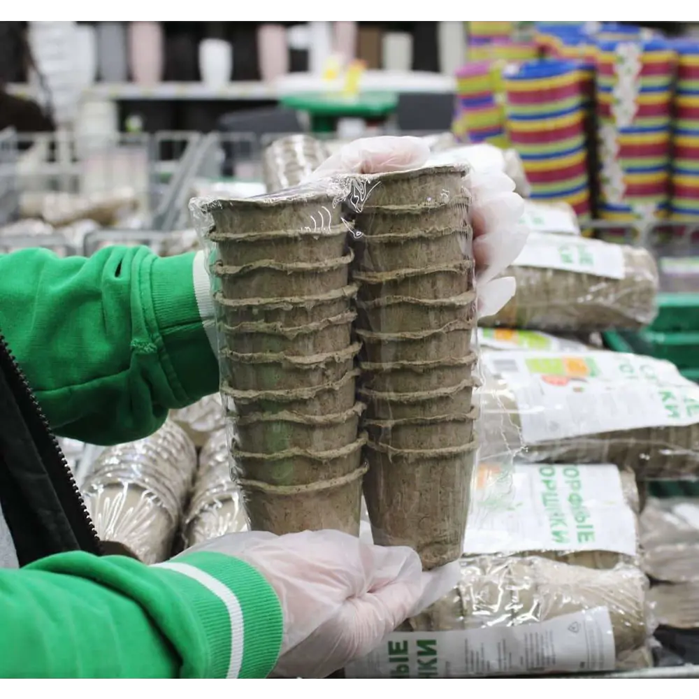 Торфяной горшочек 80x80 20 шт Santreyd STLM-2082317 - Вид №4