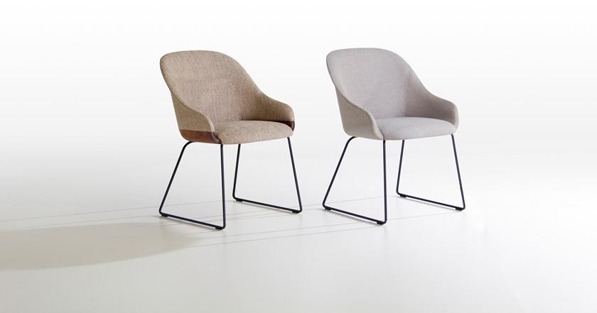 Potocco Стул с обивкой из ткани с подлокотниками Lyz 918 sl - Вид №2