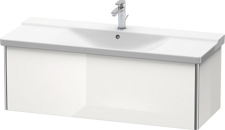 XS408308989 Тумбочка подвесная XSquare #XS4083 1210 x 473 мм Фланелево-серый глянцевый лак Duravit - Вид №2