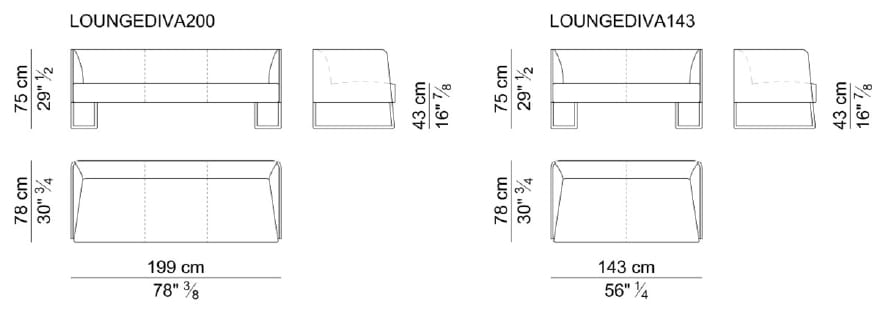 2-местный тканевый диван i 4 Mariani LOUNGE ARCH-00104618 - Вид №4