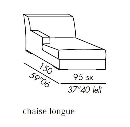 Мягкая ткань Dormeuse Meridiani Джеймс ARCH-00149812 - Вид №3