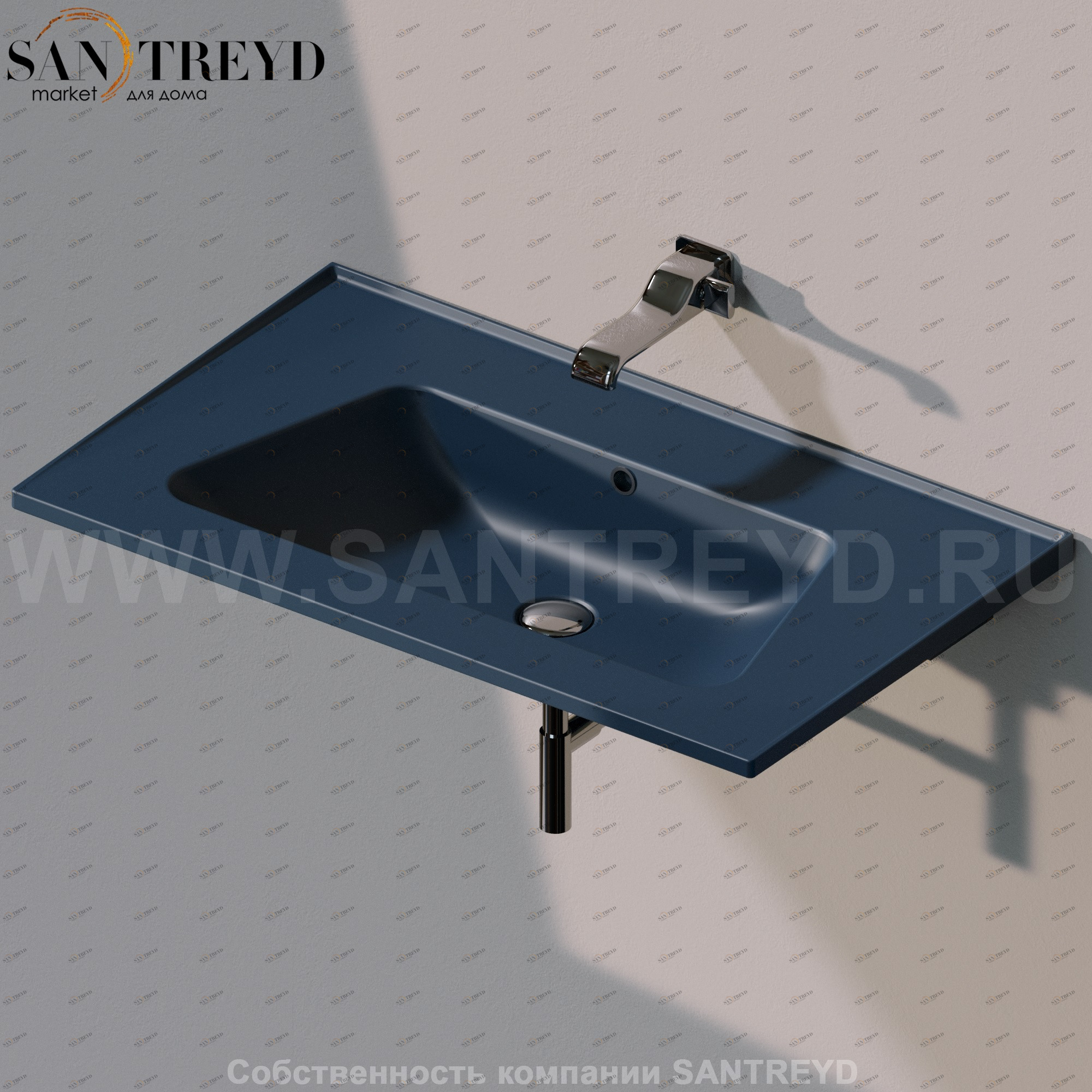 BM85L7016 Подвесная раковина настенная прямоугольная Ceramica Flaminia Bloom