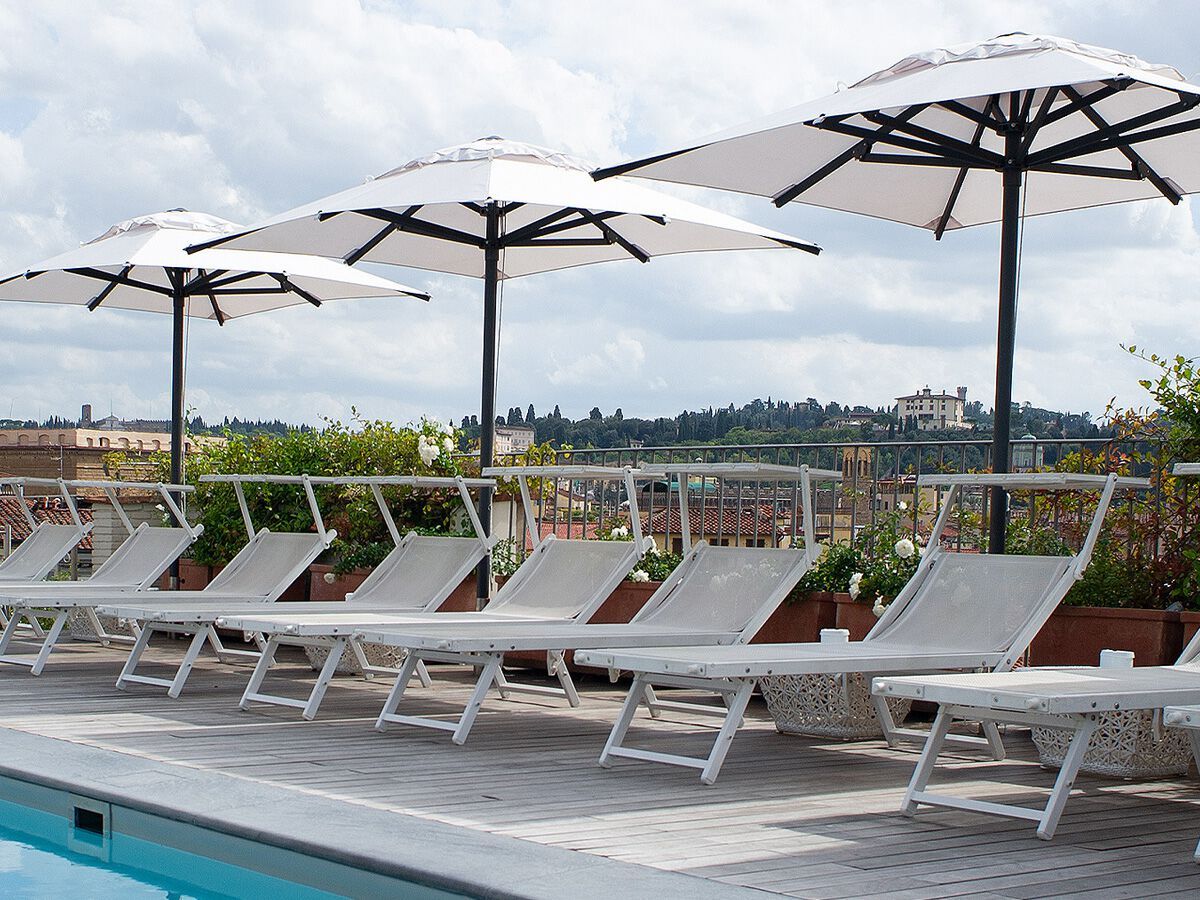 Зонт с телескопическим центральным полюсом Ombrellificio Poggesi JOK ARCH-00102799