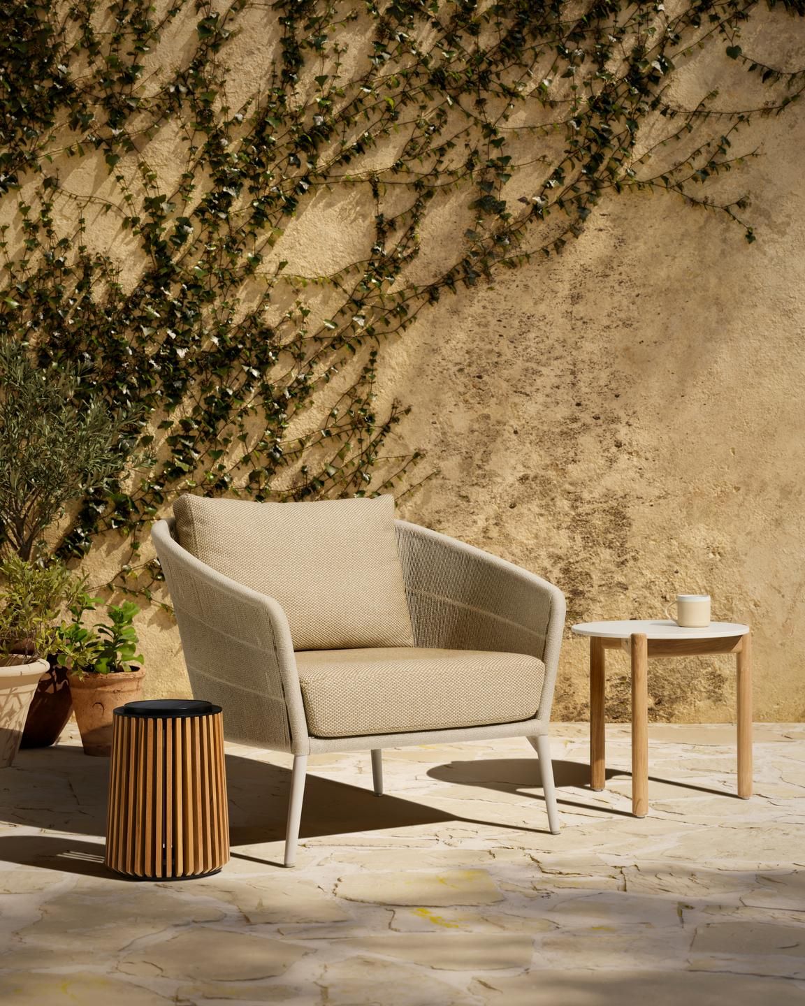 Тканевое садовое кресло с подлокотниками Vincent sheppard Akari ARCH-00114806 - Вид №3